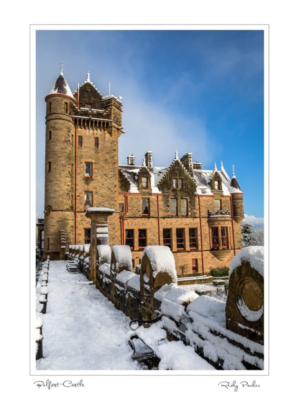 Belfast Castle Snow by Ricky Parker Photography